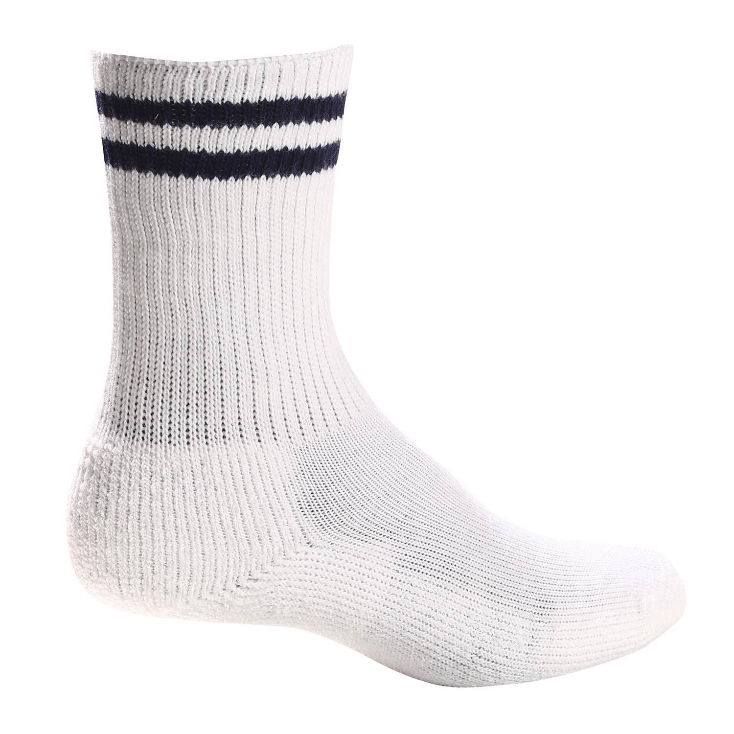 Thorlo Cushioned White Crew - Medium