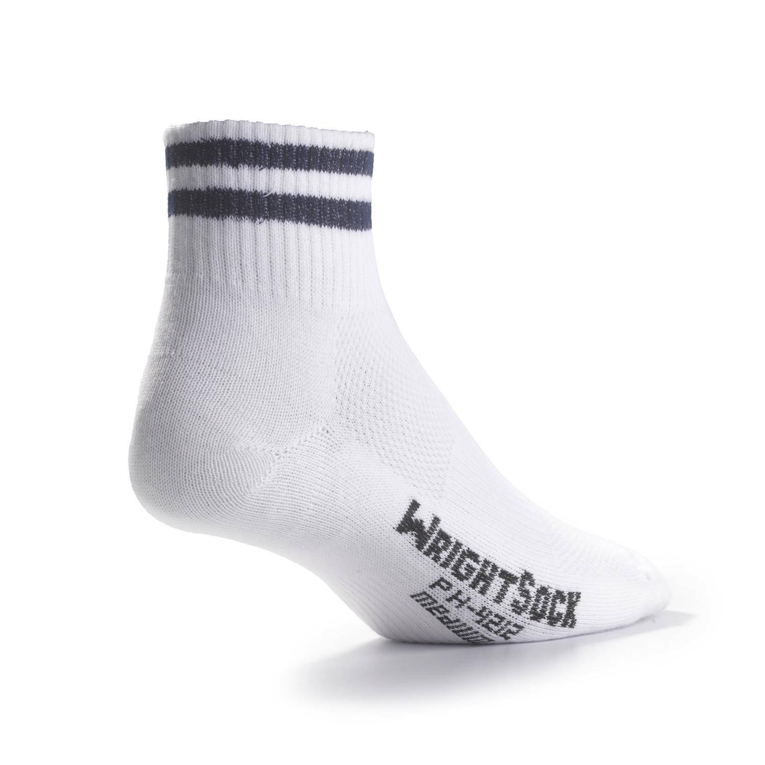 Wrightsock Cushioned DLX White Ankle - Large