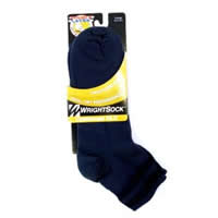 Black Wrightsock Cushioned DLX Ankle - L