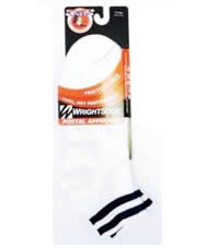 White Wrightsock Double Layer Crew - L